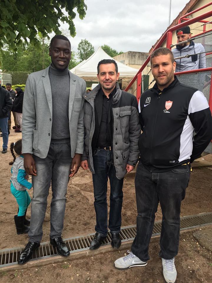 Yakhouba, vice président de Dourdan Sport, Paolo De Carvalho, président de Dourdan Sport et Medjahed  Abdelnor, vice président
