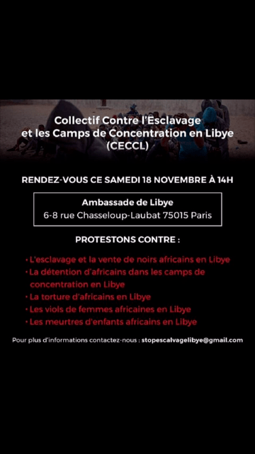 Mobilisons-nous contre la vente aux enchères de migrants en&nbsp;Libye