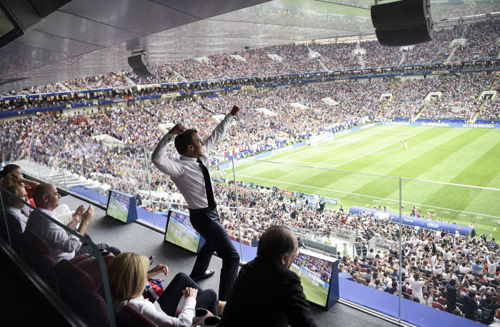 Macron fan des bleus