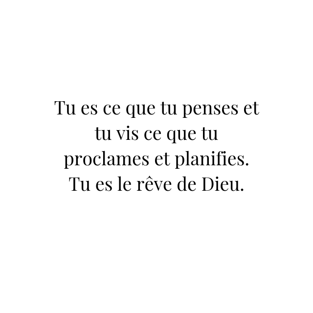 2019 : Tu es le rêve de&nbsp;Dieu