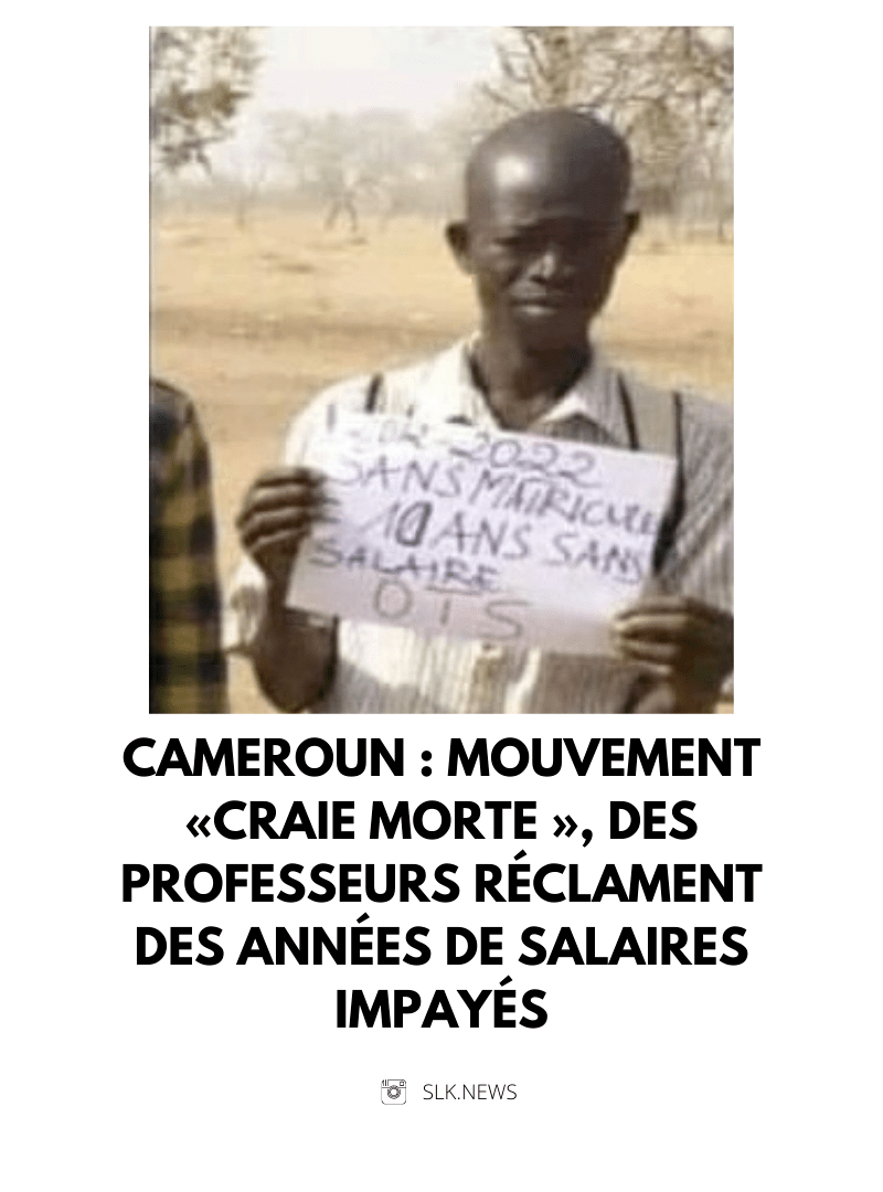 Cameroun : Mouvement #CraieMorte, des professeurs réclament des années de salaires&nbsp;impayés