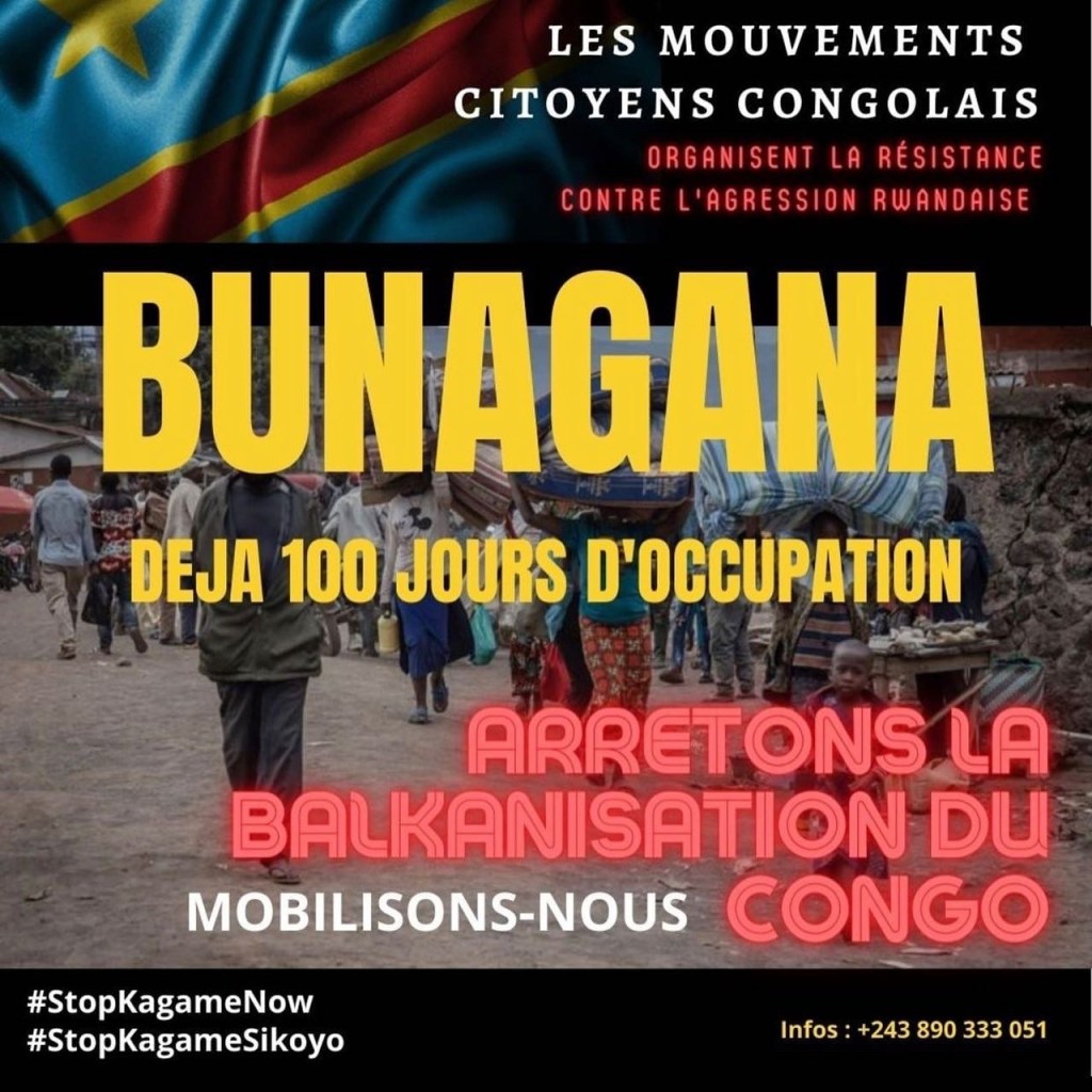RDC : 104ème jours d’occupation de la ville de Bunagana par les rebelles du&nbsp;M23